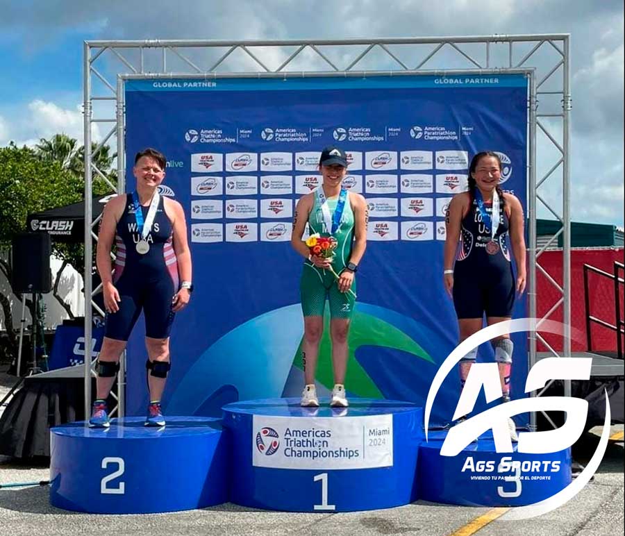 Hidrocálida Kenia Villalobos ganó oro en el Panamericano de Paratriatlón