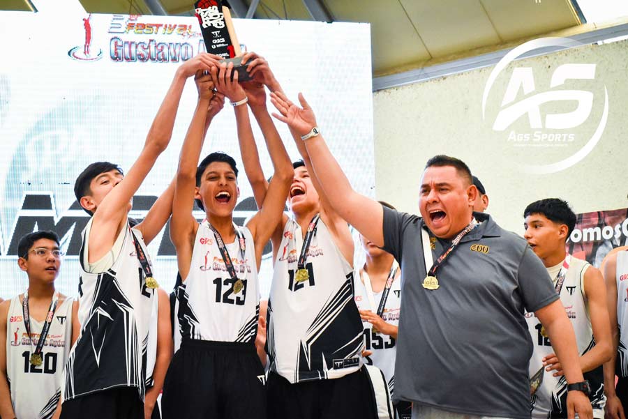 Premiaron a los campeones juveniles del 3er Festival de Basquetbol Ayón 2024 en Aguascalientes