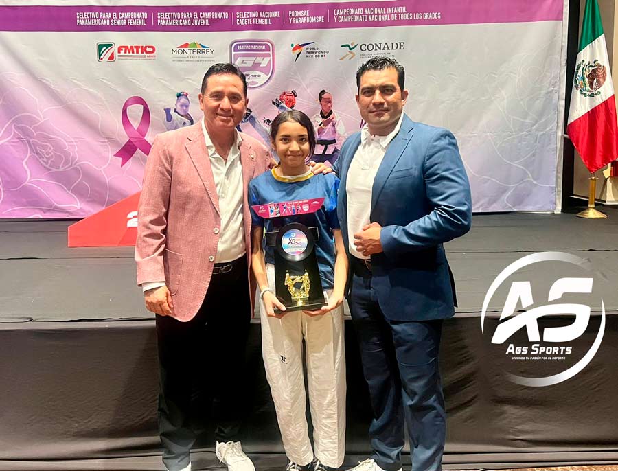 La Hidrocálida Valeria Díaz consiguió medalla de bronce en el Selectivo Nacional de Taekwondo