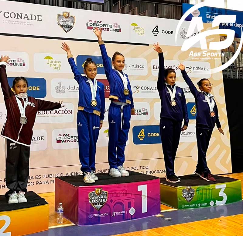 Aguascalientes sigue ganando medallas en la Gimnasia de Trampolín de los Juegos CONADE 2024