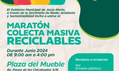 Comprometido con el medio ambiente Jesús María lleva a cabo colecta masiva de desechos