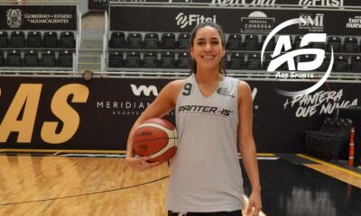 Gaby Saad de Panteras de Aguascalientes se alista para los juegos ante Abejas de León.