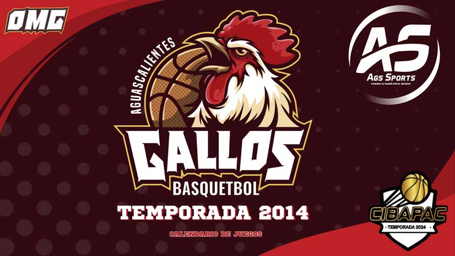 Gallos de Aguascalientes debutará en la temporada 2024 del Circuito de Baloncesto del Pacífico (CIBAPAC), el 21 de junio en casa