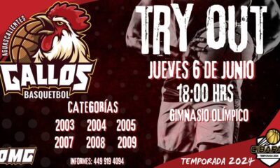 Gallos de Aguascalientes invita a su try out 2024