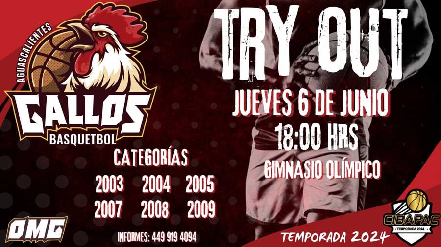 Gallos de Aguascalientes invita a su try out 2024