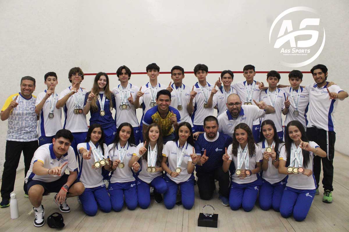 Jalisco se proclama campeón en squash en los Juegos CONADE