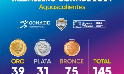 Aguascalientes termina con 145 preseas en los Juegos CONADE 2024