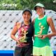 Valeria Cabral campeona de dobles en Nacional de tenis G-1 en León.