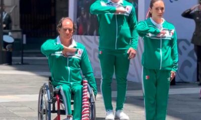 Kenia Villalobos estuvo presente en el abanderamiento de los Juegos Paralímpicos