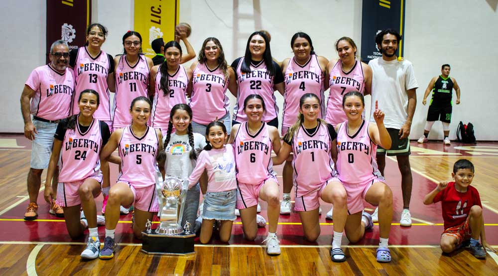 Liberty campeón de Intermedia Femenil en la Liga Dominical de basquetbol