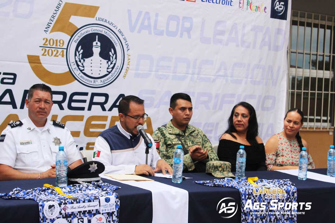 Presenta la Carrera Lanceros 2024 en Aguascalientes.