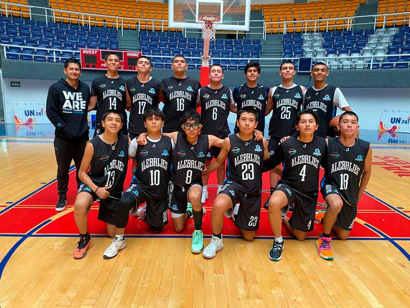 Alebrijes de Global University debuta con triunfos en el torneo de basquetbol de CONADEIP en Juvenil B.