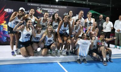 Argentina campeón en el torneo por equipos de la edición X del Panamericano de Pádel para Menores 2024 en Aguascalientes.