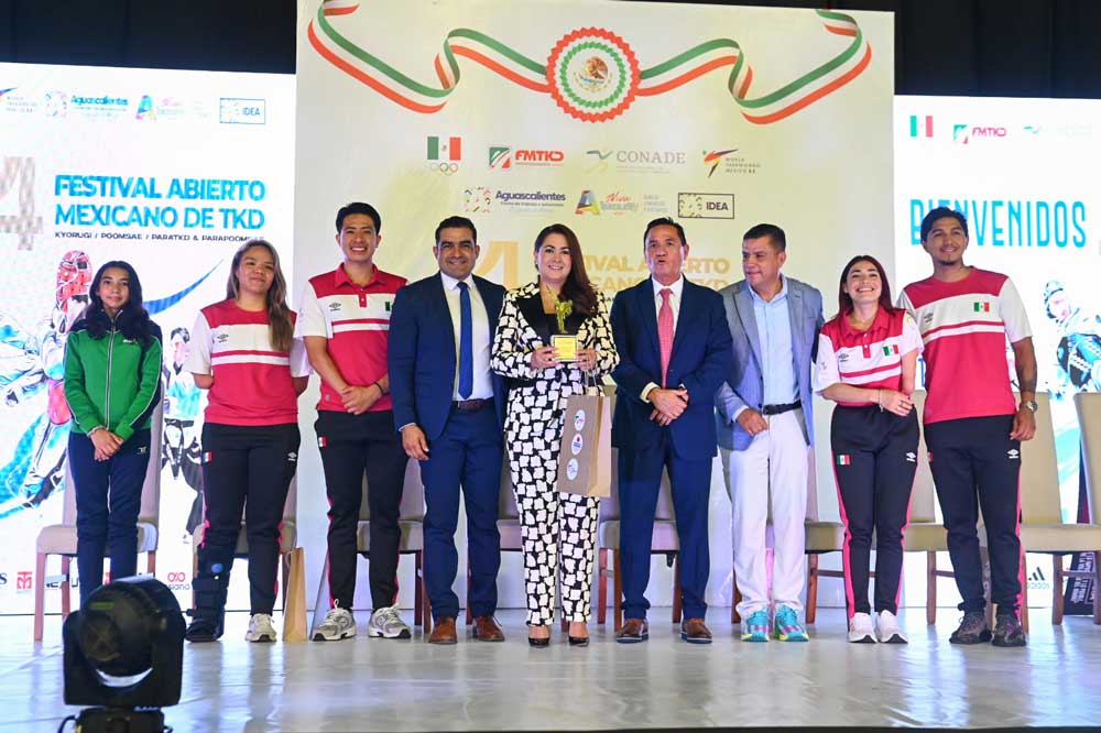 Inauguran el 4to Festival Abierto Mexicano de Taekwondo en Aguascalientes.