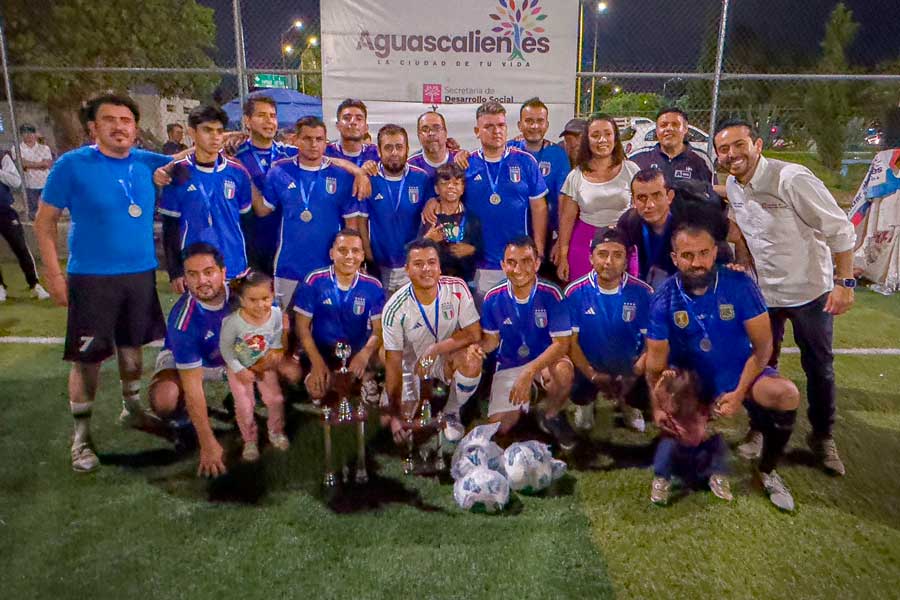 Llegó a su fin el torneo de futbol de Servidores Públicos municipales en Aguascalientes