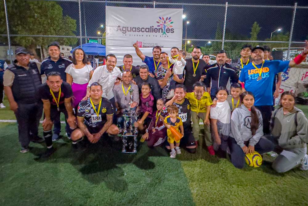 Llegó a su fin el torneo de futbol de Servidores Públicos municipales en Aguascalientes