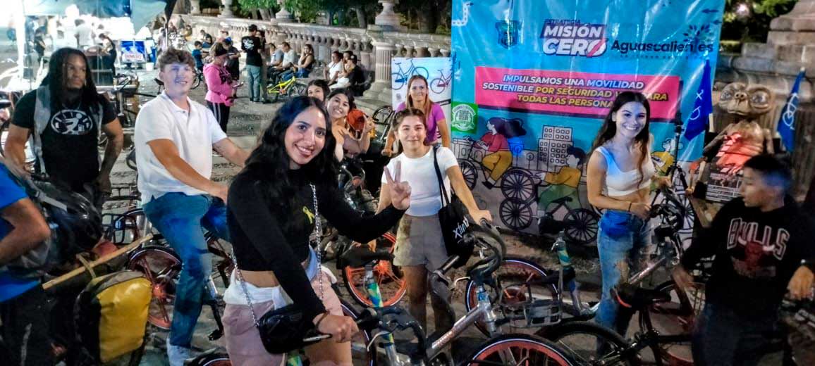 Proyecto BiciEscuela llegó al jardín de San Marcos en Aguascalintes.