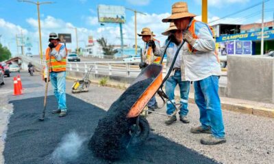 Refuerza obras públicas municipales rehabilitación vial en Avenida Aguascalientes Sur