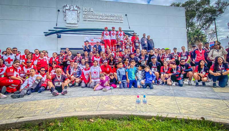 Todo un éxito la tradicional carrera atlética de la Cruz Roja Mexicana en Aguascalientes.