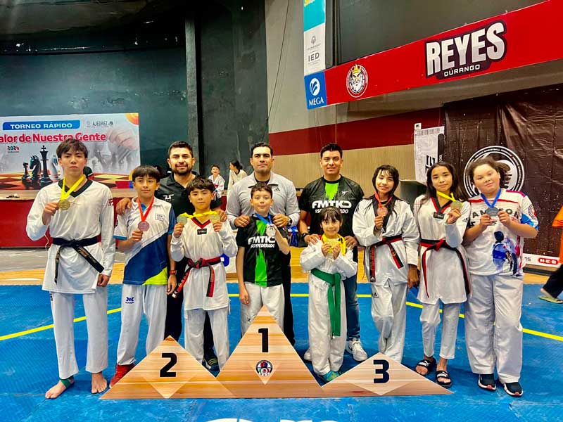 Aguascalientes brilla en la Copa Monarca de taekwondo