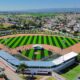 La Gobernadora Tere Jiménez entrega obras de remodelación del parque de beisbol de Pabellón de Arteaga