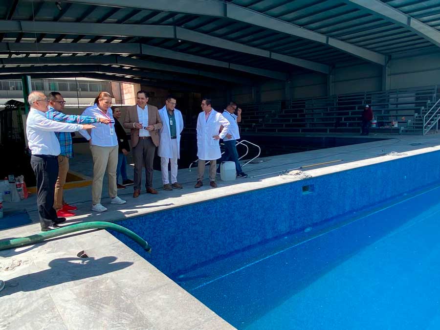 Remodela IMSS Aguascalientes su alberca, fosa de clavados y su cancha de baloncesto