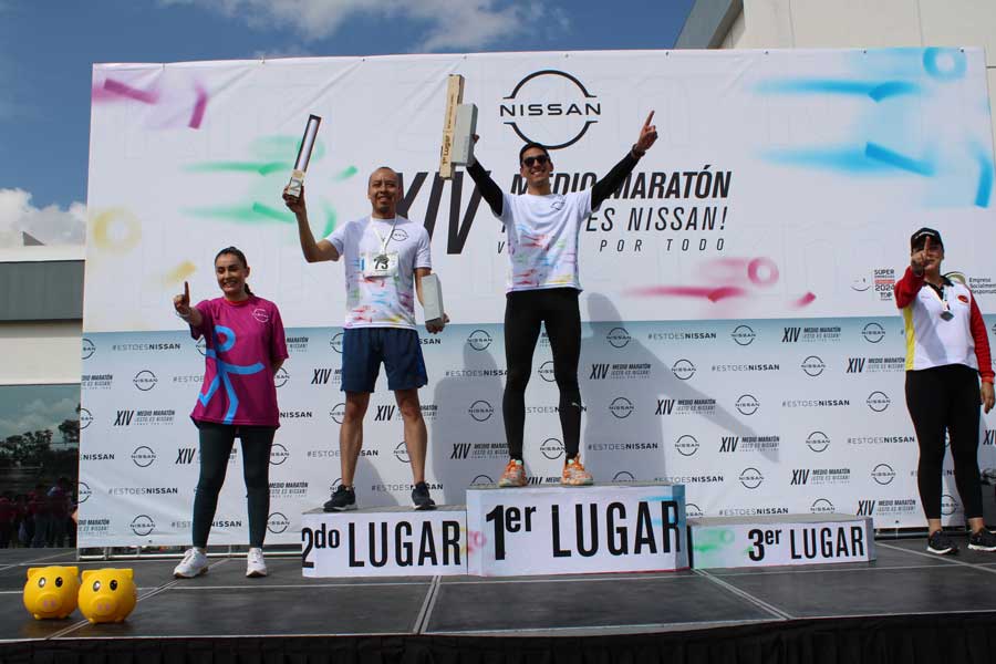 Todo un éxito el medio maratón Nissan 2024 que se realizó este fin de semana en Aguascalientes.