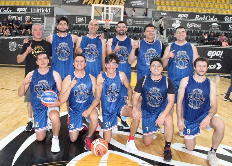 Academia V-Lobos campeón de 1er Fuerza de la Liga Municipal de Basquetbol en Aguascalientes.