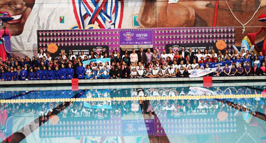 Inauguran el Festival de Natación Artística de Calaveras 2024 en Aguascalientes.