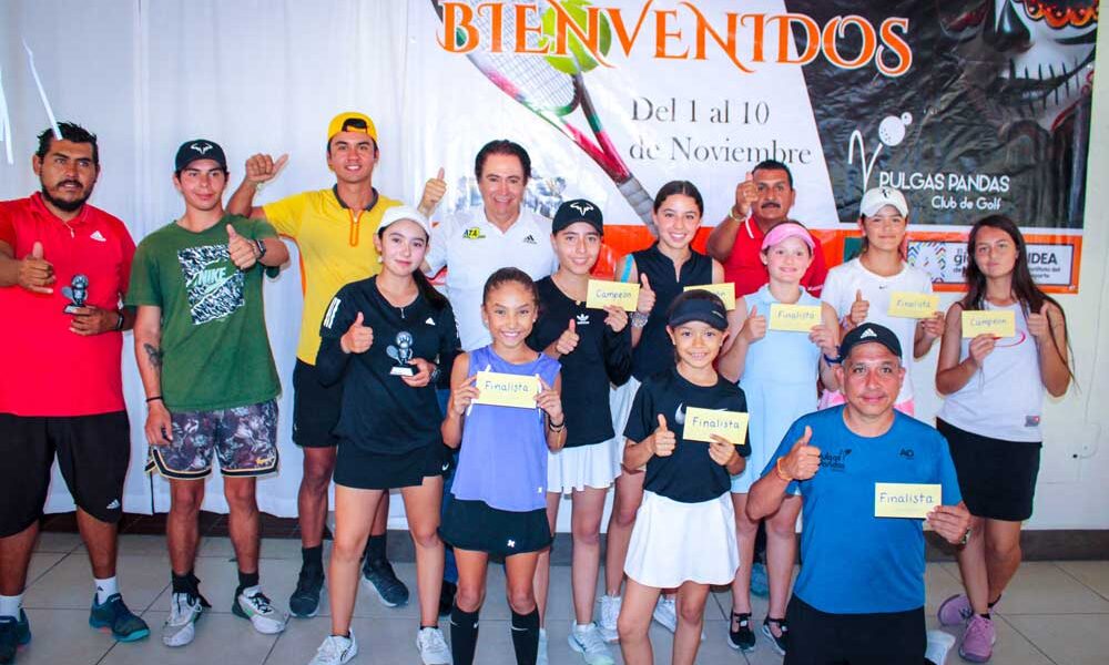 Tenistas del club Pulgas Pandas destacan en el torneo de Calaveras.