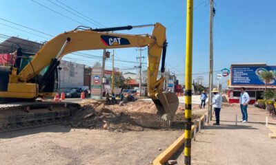 Trabaja municipio de Aguascalientes. en la última etapa del concreto hidráulico en la avenida Mercado de Abastos