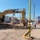 Trabaja municipio de Aguascalientes. en la última etapa del concreto hidráulico en la avenida Mercado de Abastos