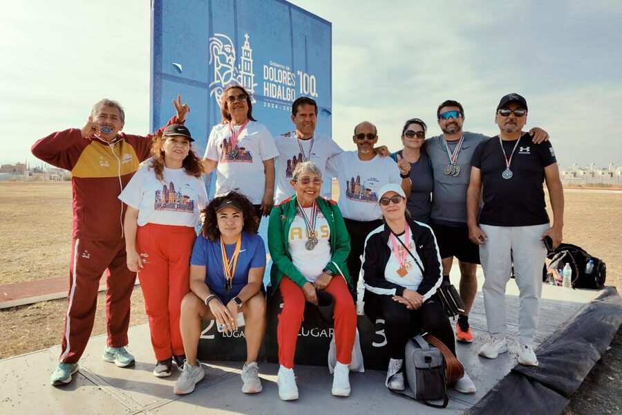 Triunfan atletas másters de Aguascalientes en la 8va Copa de Atletismo de pista y campo en Dolores Hidalgo.