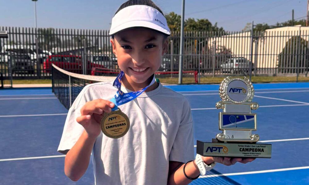 Gran logro para Valentina Pinedo Álvarez La tenista del Club Pulgas Pandas se lleva el título de singles y dobles en el torneo Nacional G2.