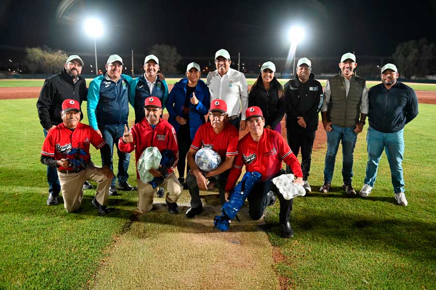 Jesús María apuesta por el deporte con el alumbrado led en el parque de béisbol.