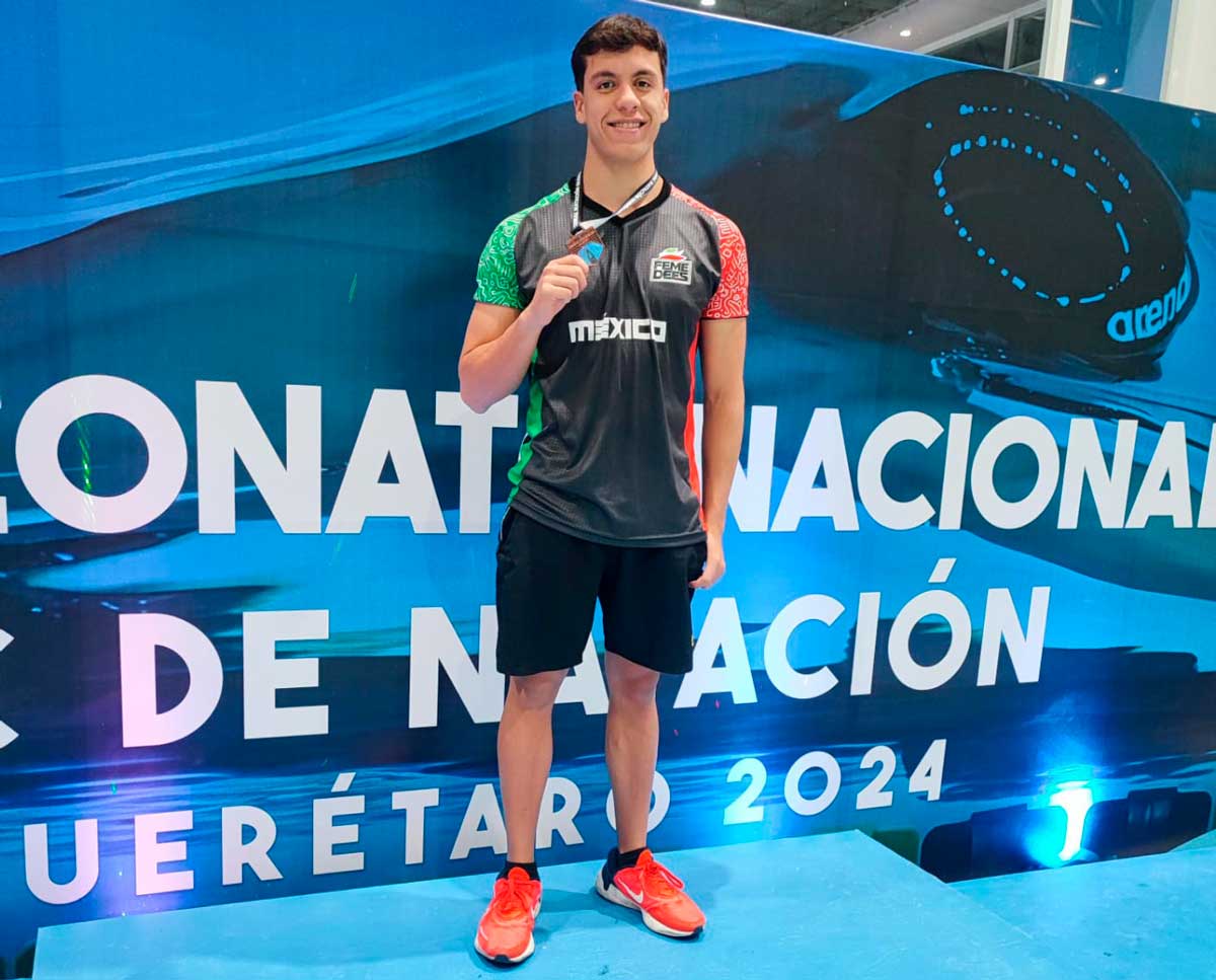 Nadadores de Aguascalientes brillan en el Campeonato Nacional en Querétaro.