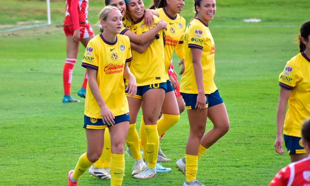 Águilas del América aplasta a Centellas del Necaxa 5-0 en el Clausura 2025 femenil en Aguascalientes