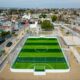 Alcalde de Aguascalientes Leo Montañez entrega cancha de Futbol en el Parque Villas del Oeste