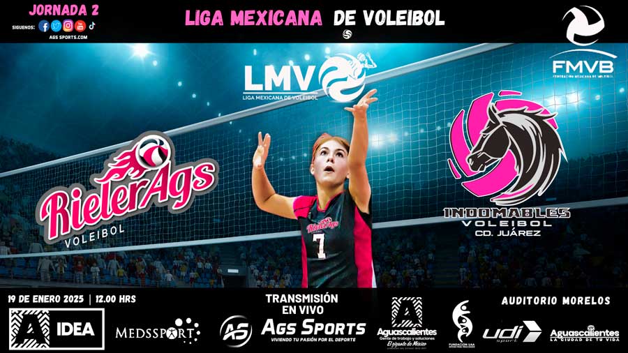 En Vivo dentro de la Liga Mexicana de Voleibol femenil a través de Ags Sports