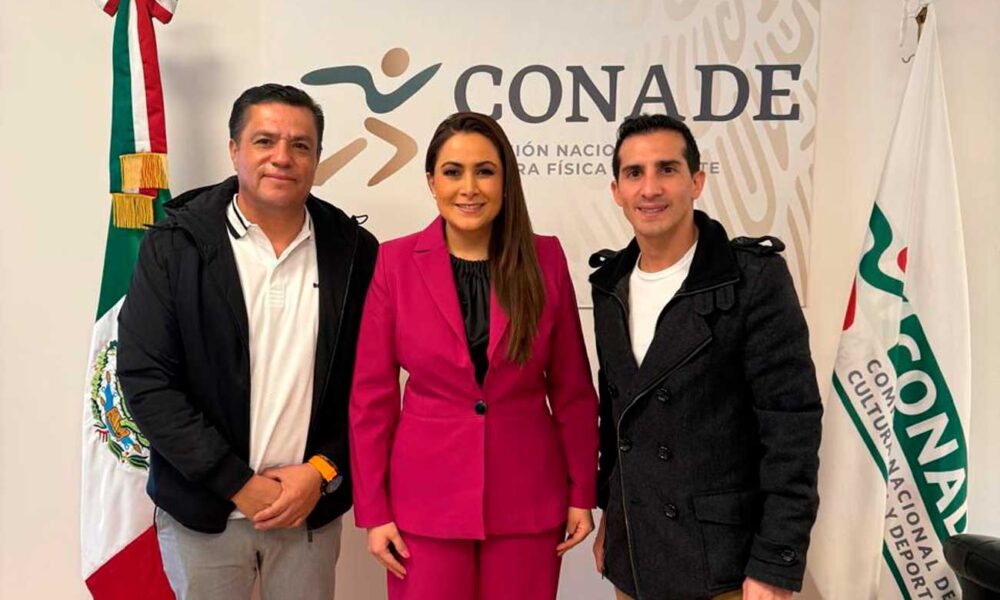 La Gobernadora de Aguascalientes Tere Jiménez se reunió con el Director de la CONADE para proyectos deportivos