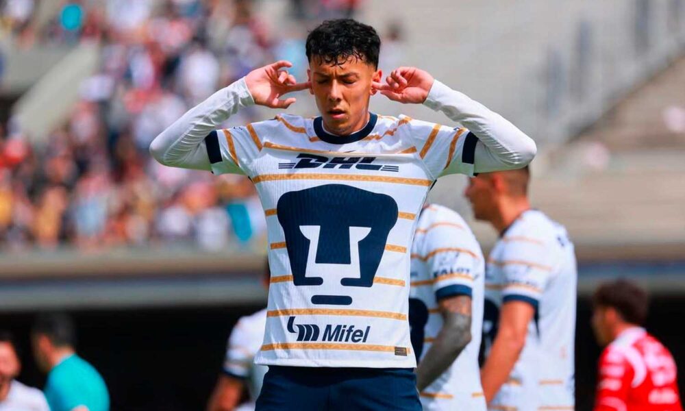 Pumas inicia con el pie derecho el Clausura 2025 al derrotar a Necaxa 2-1