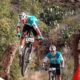 Ciclistas de Aguascalientes en la Gran Camiño de ruta en la Comunidad Autónoma de Galicia.