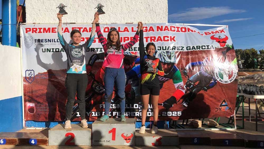 Destacan ciclistas de Aguascalientes en la Liga Nacionald e BMX México