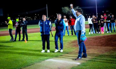 El Alcalde de Jesús María César Medina inauguró el torneo 2025 de la Liga de Beisbol y Softbol Toros Bravos