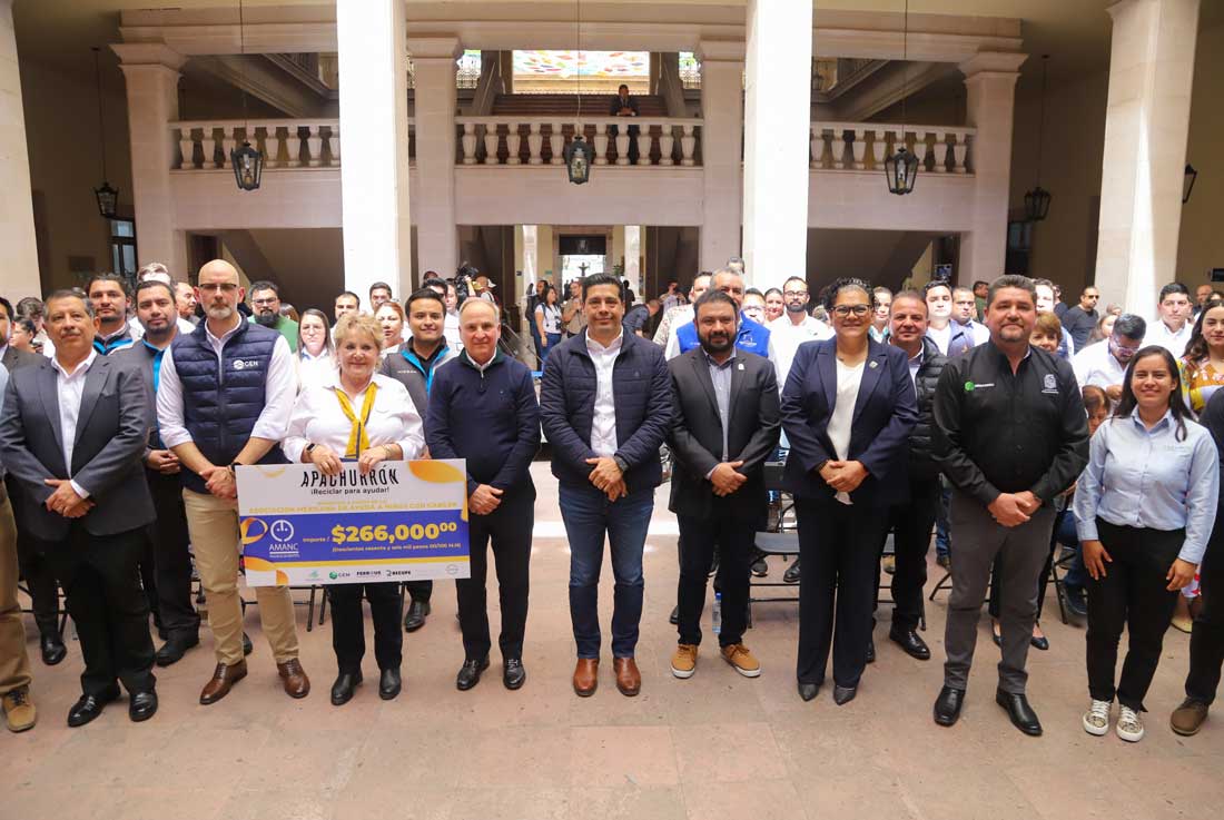 El municipio de Aguascalientes se une a la iniciativa “apachurrón reciclar para ayudar”