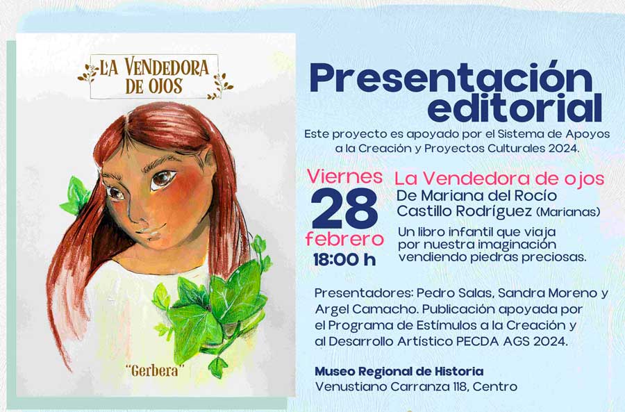 Invita IMAC a la presentación del libro “La Vendedora de Ojos”