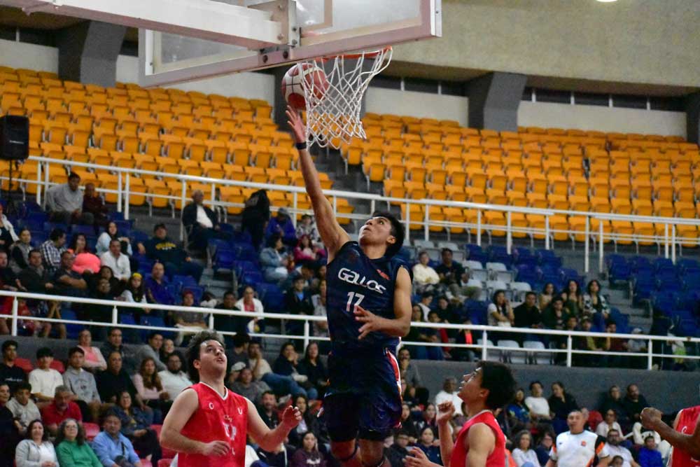 Los Gallos de la UAA se queda con el clásico del basquetbol Estudiantil en Aguascalientes