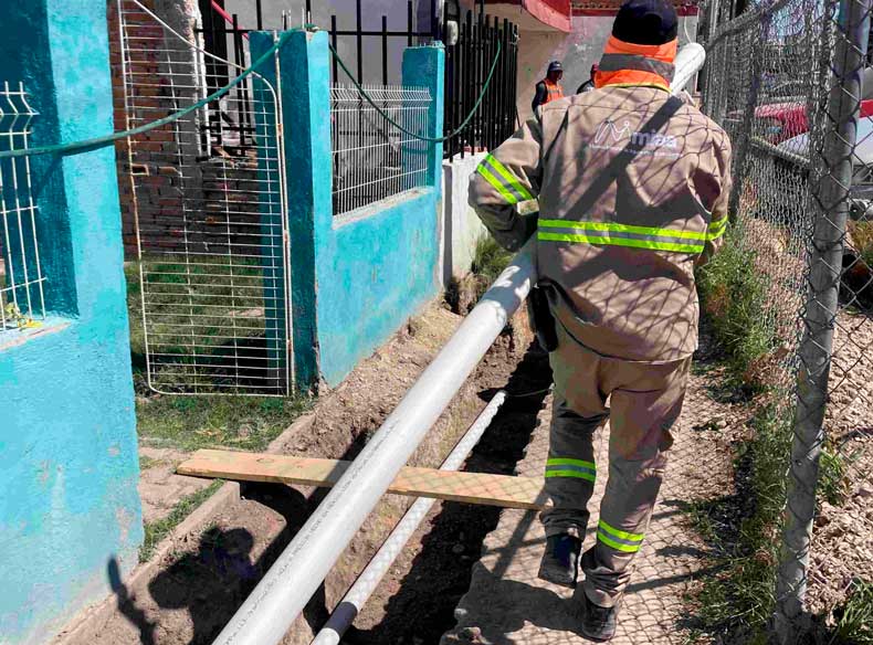 Mejora MIAA red hidrosanitaria en el fraccionamiento Potreros del Oeste en Aguascalientes