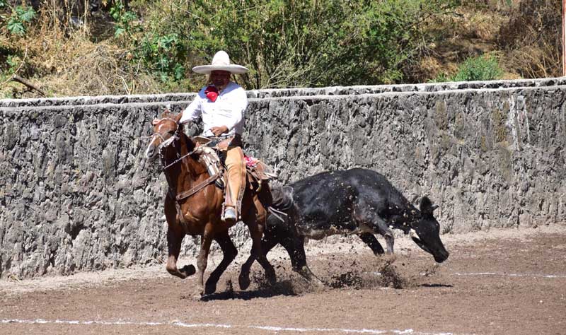 Puerta de Oro se mantiene de líder en el Circuito El Picacho de charrería en Aguascalientes