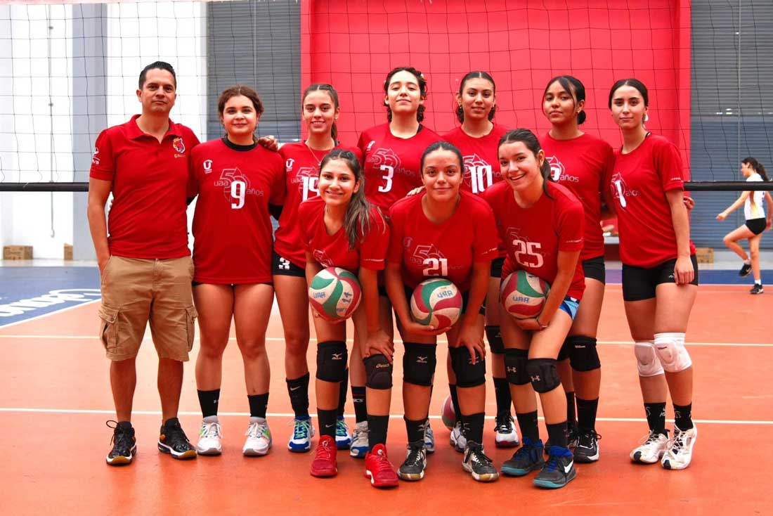 Selecciones de voleibol de la UAA en las finales del Circuito Regional Universitario